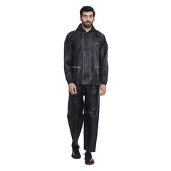 The Dry Cape Galaxy – Men’s Waterproof Raincoat with Dual-Tone Design, CFC Zippers, Adjustable Hood for Biking & Outdoor