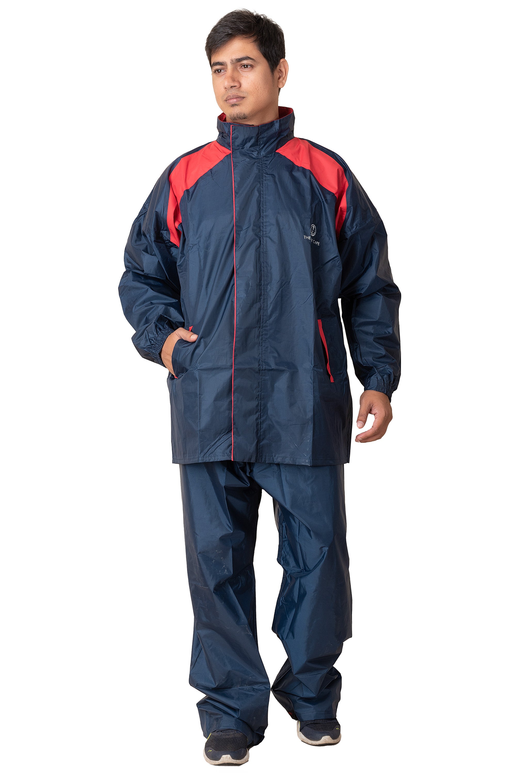 Navy Blue - Red