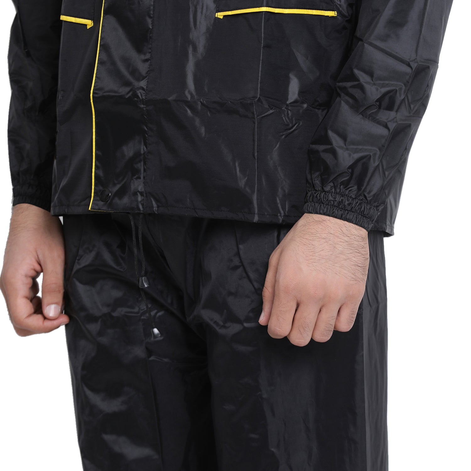 The Dry Cape Galaxy – Men’s Waterproof Raincoat with Dual-Tone Design, CFC Zippers, Adjustable Hood for Biking & Outdoor