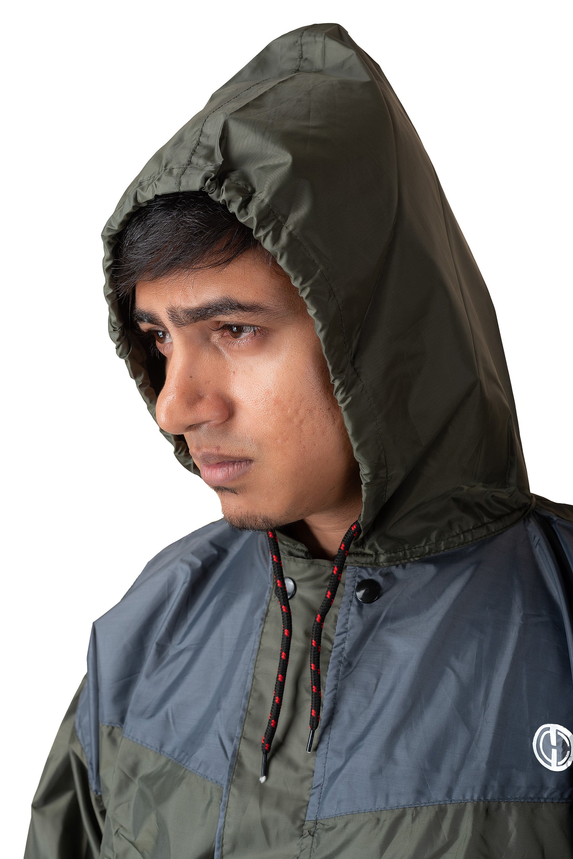 The Dry Cape's Water Ranger: Premium Dual-Tone Raincoat for Men | Bike Riding Waterproof Gear with Reflective Safety & Adjustable Features