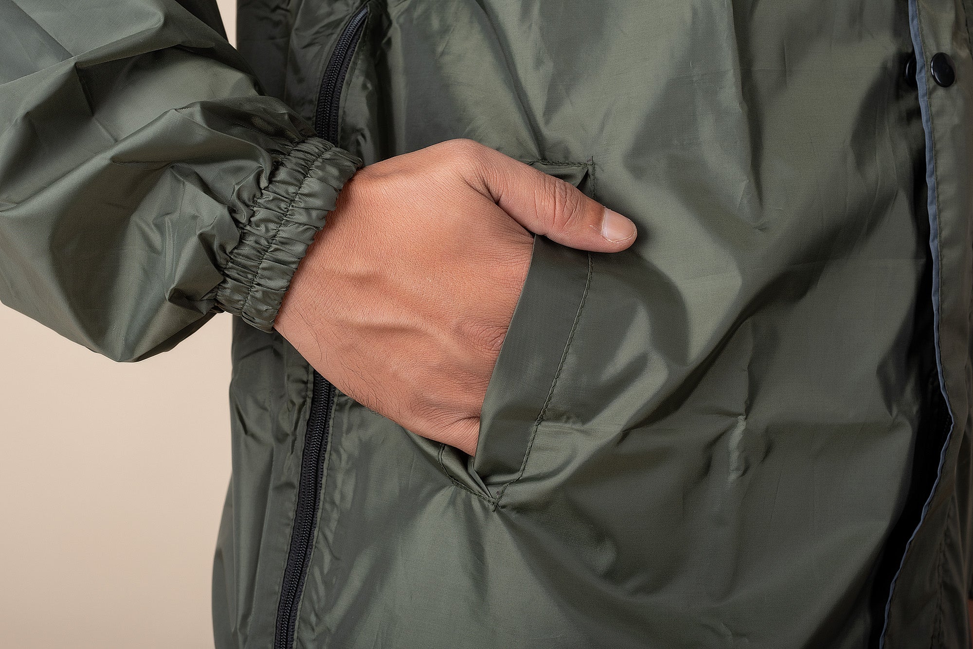 The Dry Cape's Water Ranger: Premium Dual-Tone Raincoat for Men | Bike Riding Waterproof Gear with Reflective Safety & Adjustable Features