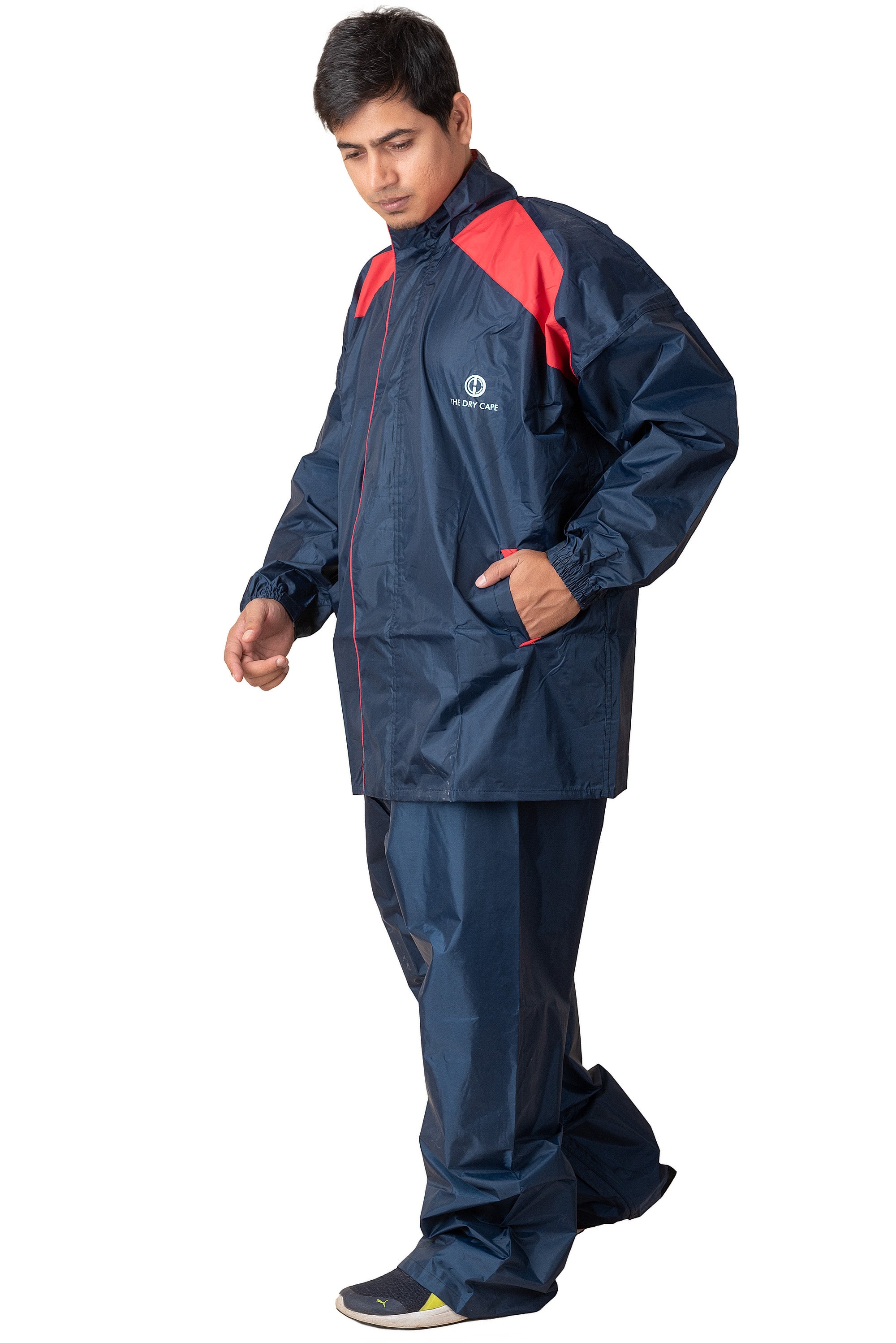 Navy Blue - Red