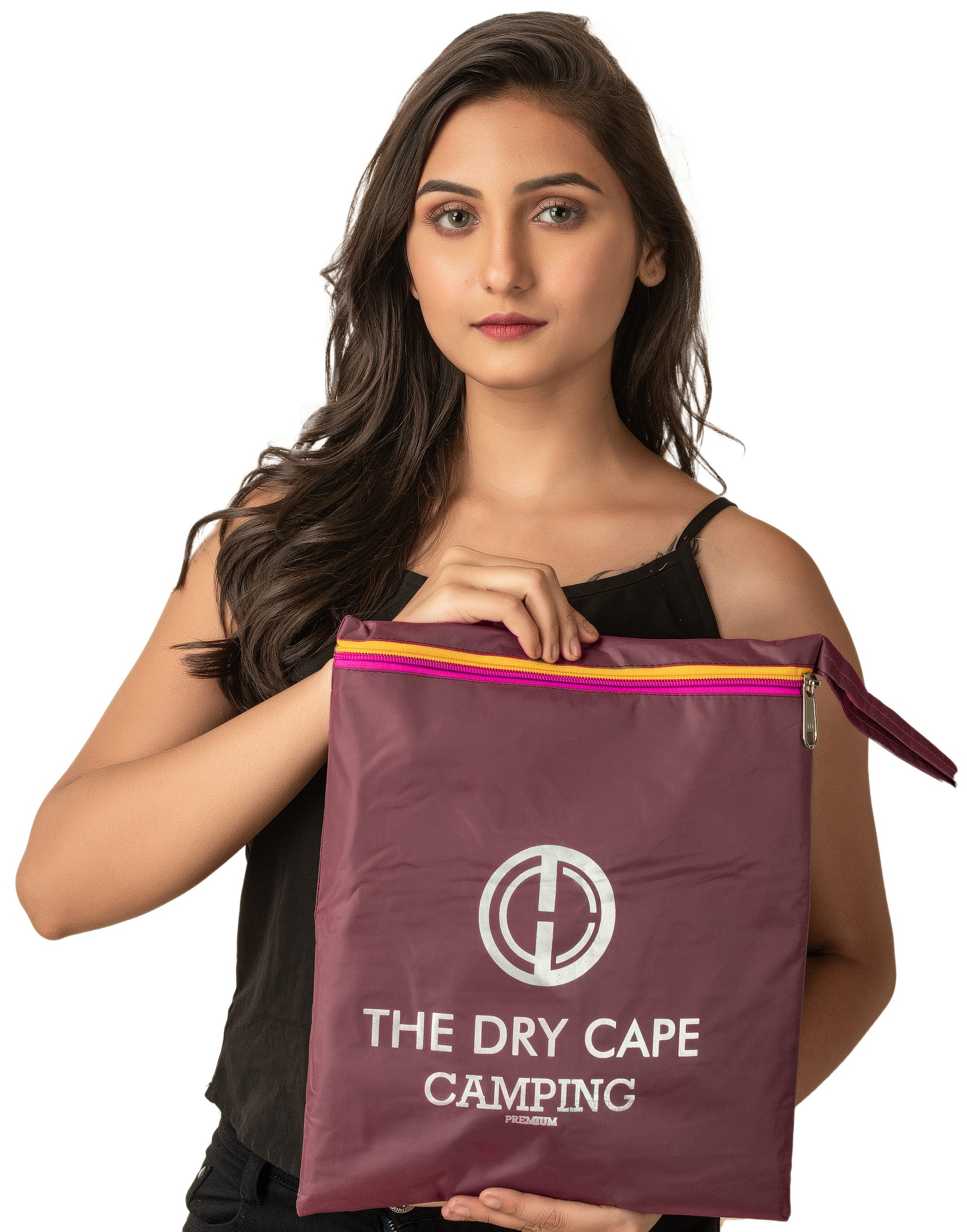 The Dry Cape® Urban Commute Full-Length Raincoat for Women | Waterproof Hooded Raincoat with Zipper + Storm Flap | Backpack Space | Walking Slits for Daily Commute