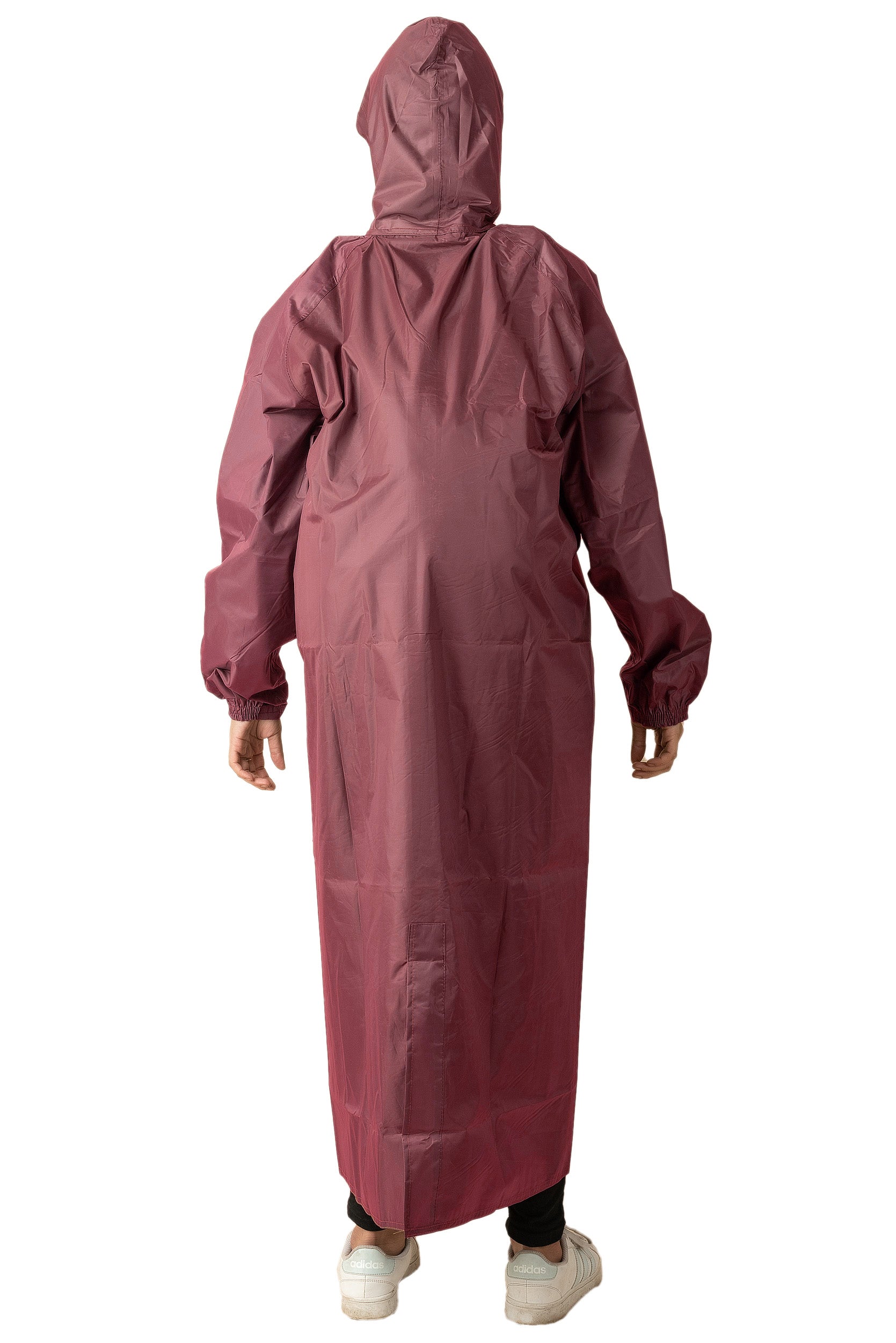 The Dry Cape® Urban Commute Full-Length Raincoat for Women | Waterproof Hooded Raincoat with Zipper + Storm Flap | Backpack Space | Walking Slits for Daily Commute