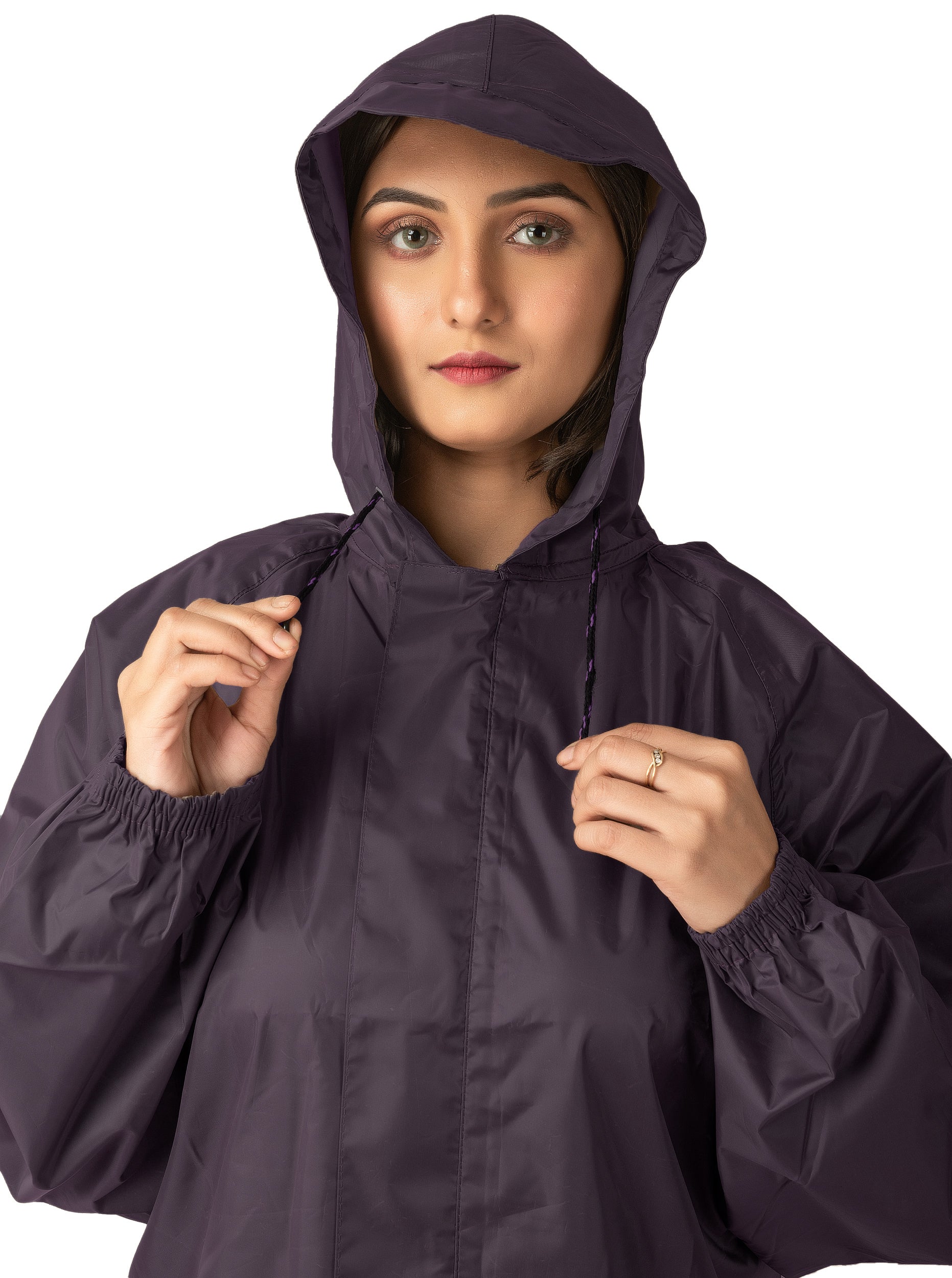 Camper – Waterproof Raincoat for Women, Full-Length with Hood & Bag Cover – Black | The Dry Cape