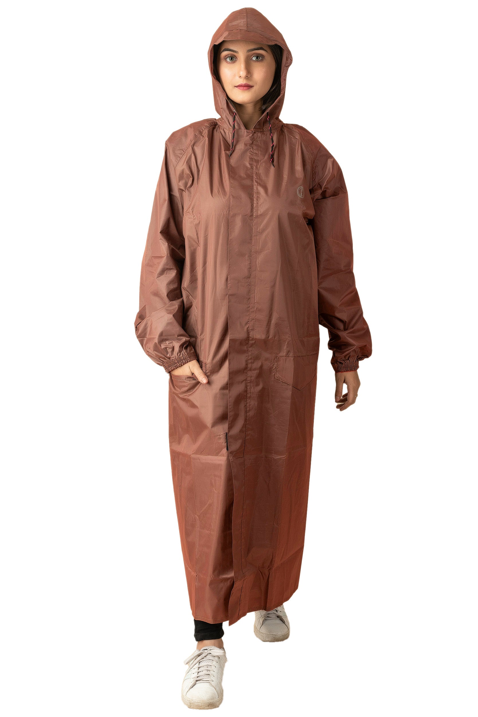 Camper – Waterproof Raincoat for Women, Full-Length with Hood & Bag Cover – Black | The Dry Cape